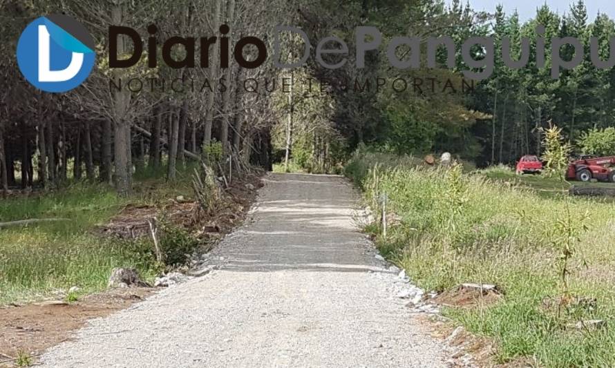  Pichidollinco, Puyehue y Nanilco cuentan con más de 3 km nuevos de caminos rurales
