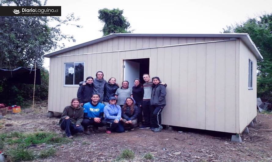 Voluntarios de "Techo Chile" se despidieron de Los Lagos tras levantar 10 viviendas 