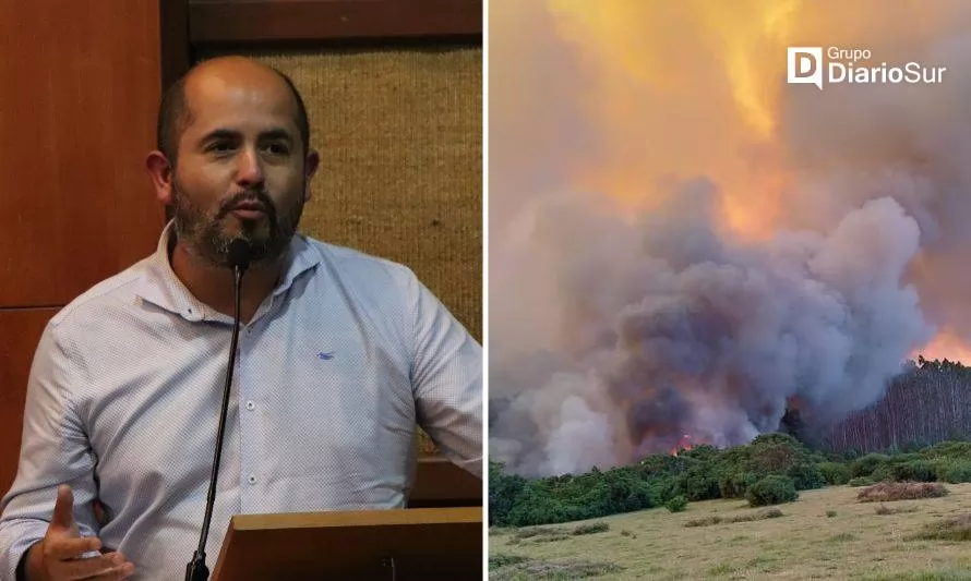 Alcalde de Paillaco por incendio forestal: "Espero que se pueda declarar Zona de Catástrofe"