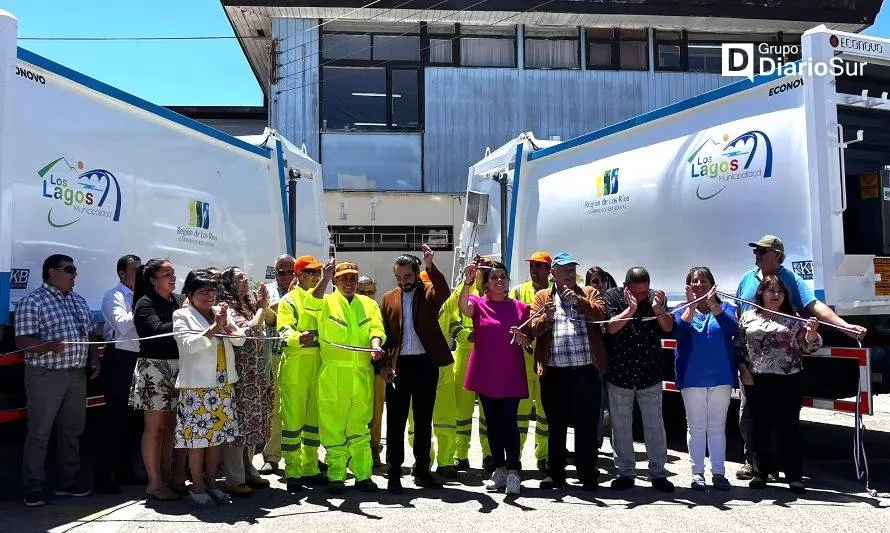 Los Lagos ya cuenta con dos nuevos camiones recolectores de residuos