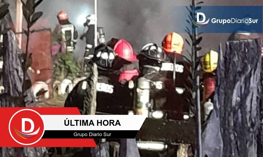 Pérdidas totales dejó incendio en vivienda  de Paillaco