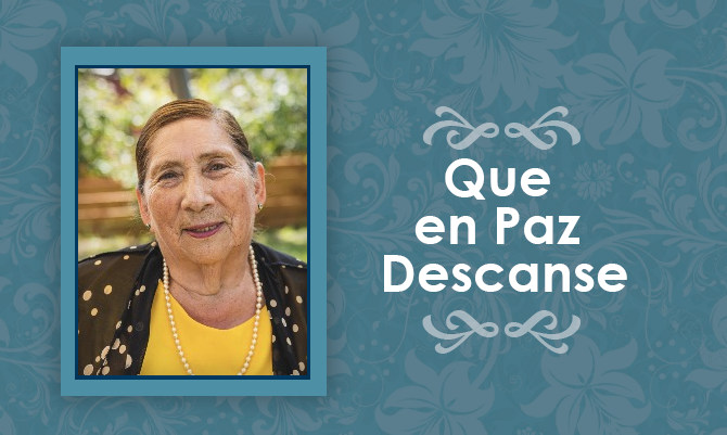 [Defunción] Falleció Alida del Carmen Pangui Aguilar Q.E.P.D